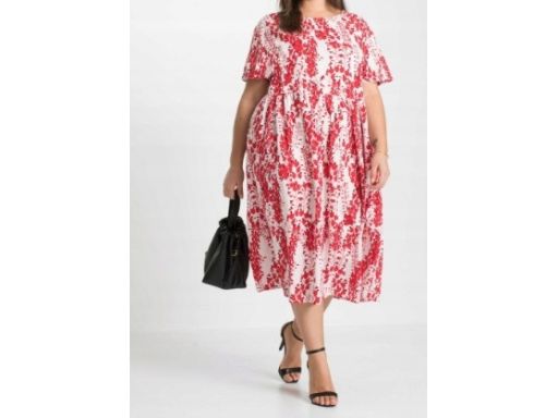 B.P.C sukienka cieniutka we wzory midi r.40