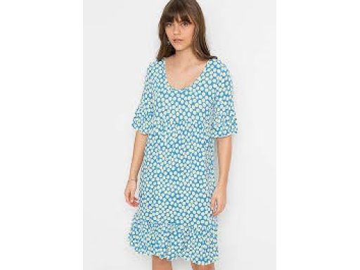 B.P.C sukienka letnia niebieska w białe kwiatuszki ^40/42