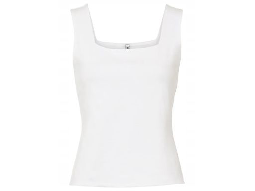 B.P.C biały top szerokie ramiączka bawełniany 40/42.