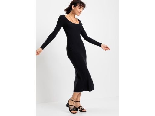 AG59 sukienka czarna midi prążek r.40/42