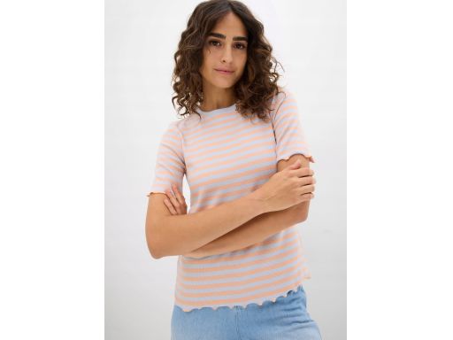B.P.C t-shirt damski prążek w paski bawełniany 48/50.