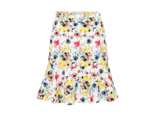 B.P.C spódnica w kwiaty z falbaną 46.