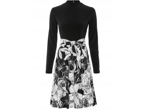 B.P.C. sukienka z nadrukiem wiązanie ^36/38