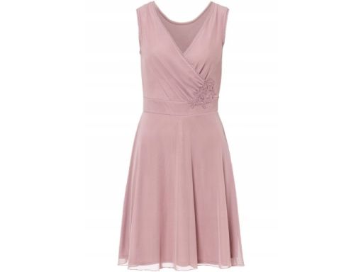 AD9118 siatkowa sukienka różowa r.36/38