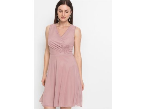 AD9118 siatkowa sukienka różowa r.36/38