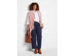 B.P.C kamizelka dzianinowa oversize róż ^44/46