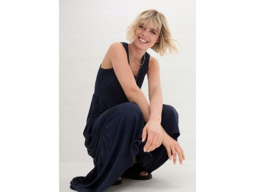 B.P.C granatowa sukienka maxi ^44/46