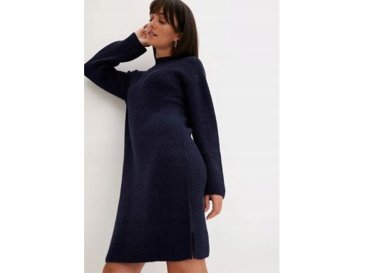 B.P.C dzianinowa sukienka granatowa 36/38.
