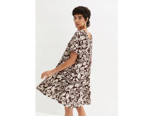 B.P.C sukienka we wzory z wiskozy carmen 44.