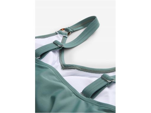 B.P.C tankini eukaliptusowe z figami z wysokim stanem 46.