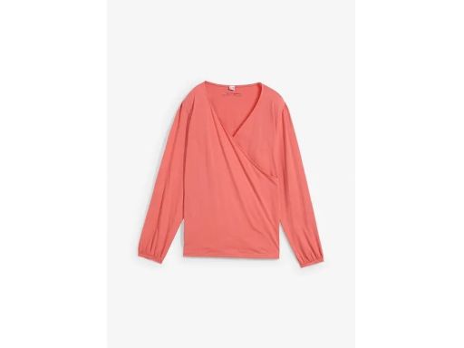 B.P.C bluzka rabarbarowa damska kopertowa r.48/50