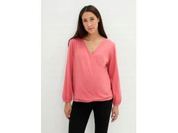 B.P.C bluzka rabarbarowa damska kopertowa r.48/50
