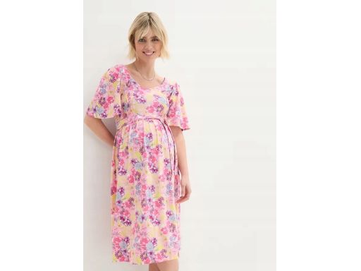 B.P.C midi sukienka ciążowa wzorzysta r.44/46