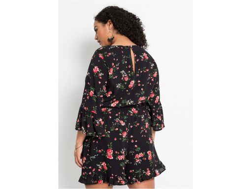 Kombinezon z wiskozy w kwiatki 50.