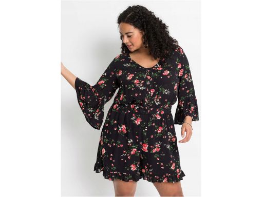 Kombinezon z wiskozy w kwiatki 50.