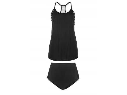 B.P.C tankini 2w1 czarne w budowanym topem ^40