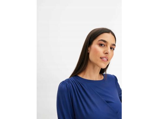 B.P.C sukienka z dżerseju z marszczeniem i falbaną ^40/42