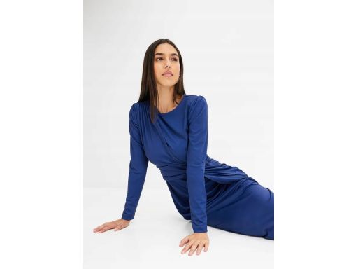 B.P.C sukienka z dżerseju z marszczeniem i falbaną ^40/42