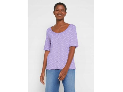 B.P.C t-shirt damski prążkowany kwiatki r.36/38