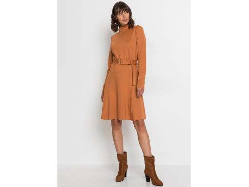 B.P.C sukienka koniakowa z paskiem 50.