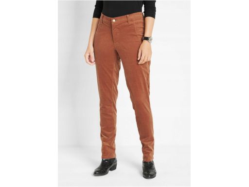 B.P.C spodnie damskie sztruksowe brązowe r.54