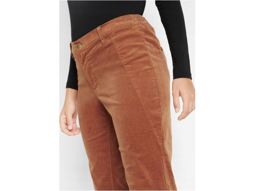 B.P.C spodnie damskie sztruksowe brązowe r.54