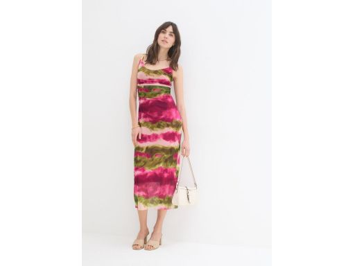 B.P.C sukienka siateczkowa długa kolorowa r.48/50