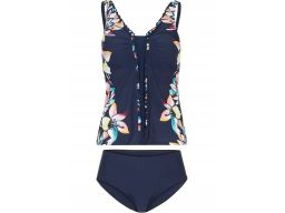 B.P.C tankini granatowe we wzory ^42