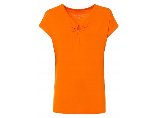 B.P.C t-shirt pomarańczowy z dekoracyjnym pierścieniem r.44/46