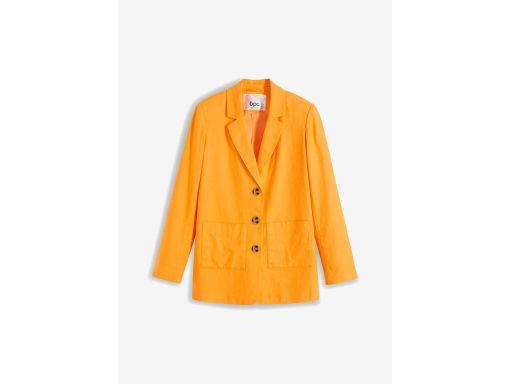 B.P.C żakiet lniany pomarańczowy neonowy 52.