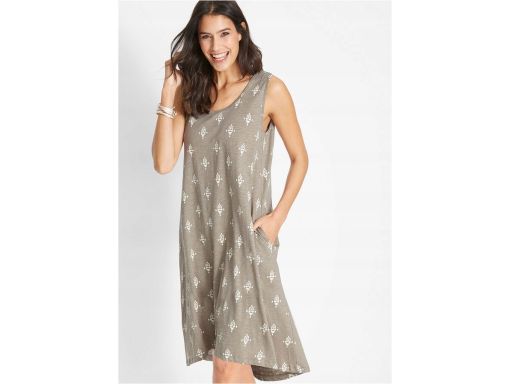 B.P.C sukienka z bawełny we wzorek 32/34.