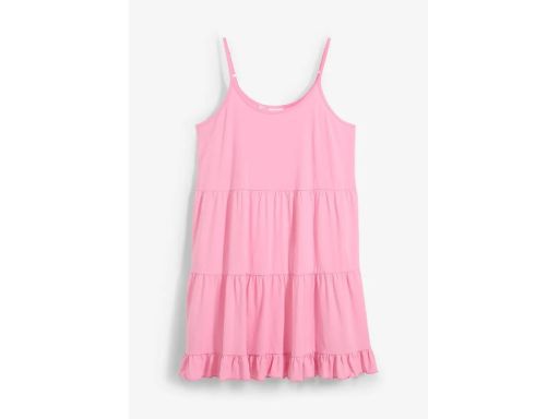 B.P.C długi top na cienkie ramiączka różowy ^52/54