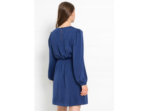 B.P.C atrakcyjna sukienka satynowa granatowa ^40