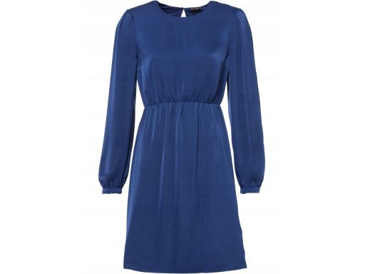B.P.C atrakcyjna sukienka satynowa granatowa ^40