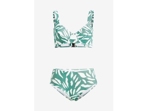 B.P.C bikini biało-zielone na fiszbinach minimizer z figami ^40(80C)