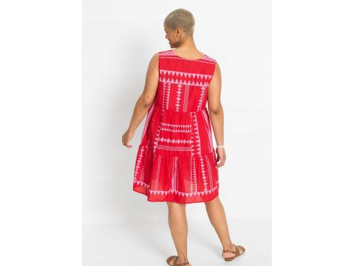 B.P.C sukienka kolorowa we wzory z falbanami ^36