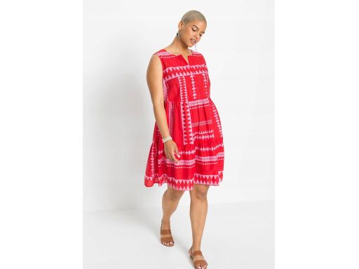 B.P.C sukienka kolorowa we wzory z falbanami ^36