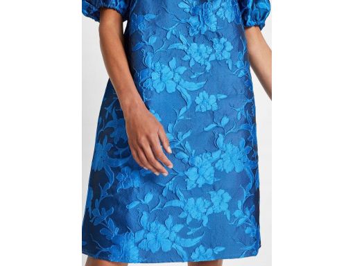 B.P.C niebieska sukienka żakardowa ^46