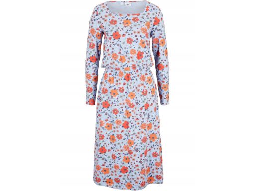 Wzorzysta sukienka midi dżersejowa r.40/42