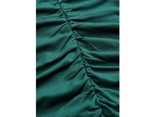 B.P.C bluzka top z marszczeniem butelkowa zieleń ^48/50