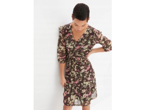 B.P.C sukienka z siateczki w kwiaty 40/42.