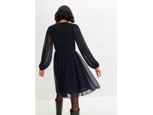 B.P.C sukienka granatowa z połyskującą nitką ^40/42