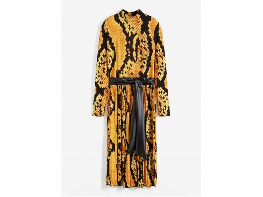 B.P.C sukienka wzór wężowej skóry z paskiem eko skórzanym ^36/38