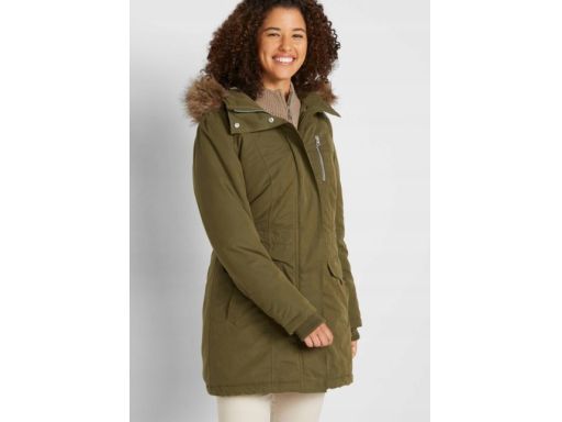 B.P.C parka khaki z futerkiem damska r.36