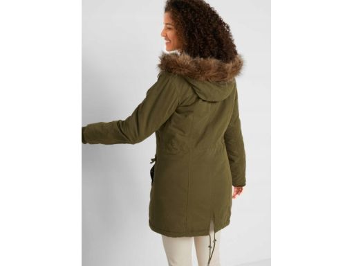B.P.C parka khaki z futerkiem damska r.36
