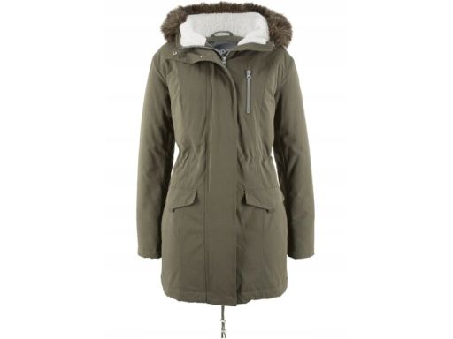 B.P.C parka khaki z futerkiem damska r.36