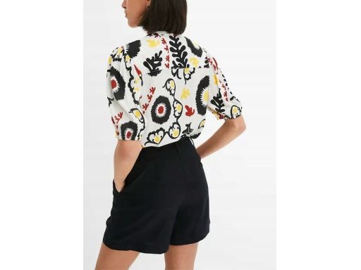 B.P.C lniane krótkie spodenki czarne r.52