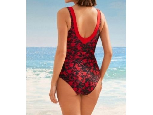 B.P.C kostium kąpielowy czarno- czerwony modelujący 42