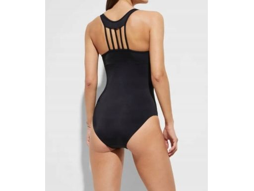 B.P.C kostium kąpielowy sznurowanie w dekolcie czarny r.42