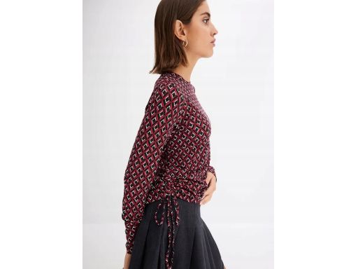 B.P.C bluzka we wzory z marszczeniem 48/50.